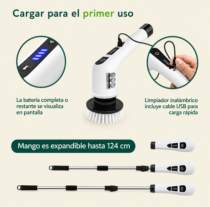 Cepillo Inalámbrico 7 en 1 - 25W 350RPM